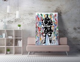 Wallity Lienzo Decorativo Banksy WY131 (50 x 70 cm)